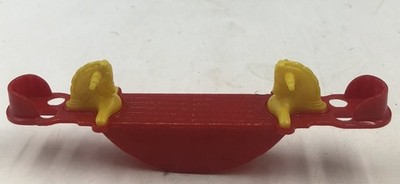Vintage ACME Plastic Dollhouse Backyard/Playground Teeter Totter Horse