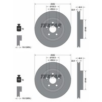 2X Textar Bremsscheiben Vorne 282Mm InnenbelÜFtet Passend FÜR Toyota Yaris |