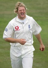 Mathew Hoggard of England in day four of the second npower Ashes T- Old Photo