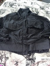 Athleta Black Windbreaker Jacket Size Large Thin Lightweight Running