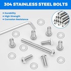 17Pcs Stainless Steel Fairing Bolts for Harley Touring, Street Glide, Trike