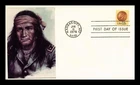 US COVER INDIAN HEAD PENNY FIRST DAY ISSUE SCOTT 1734 PASTED ON CACHET