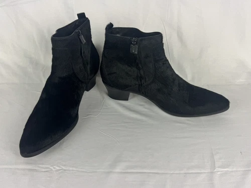 Costume National Pony Style Calf Skin Boots Made In Italy Real Leather Sz 11