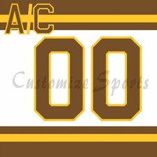 Boston Bruins Customized Number Kit For 1926-1932 White Jersey