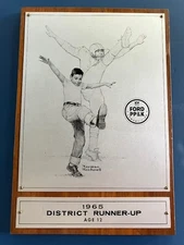 1965 Ford Punt Pass & Kick Football Competition Award Plaque