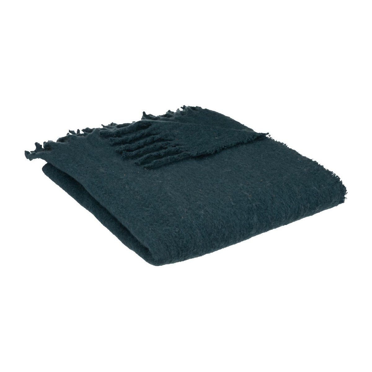 Plaid mohair bleu Kodi couverture chaude anti-courants d'air