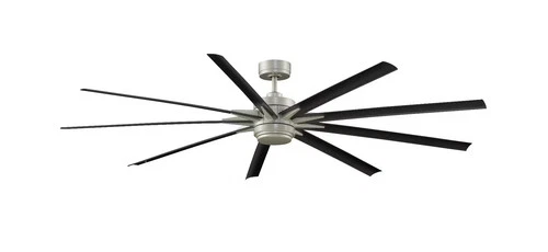 Fanimation Odyn 84" Indoor/Outdoor 9-Blade Ceiling Fan with Light in Brushed - Picture 2 of 2