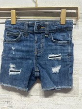 Boys Size 12m Cat and Jack Distressed Denim Shorts - Very Good Used Condition