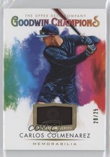 2021 Upper Deck Goodwin Champions Premium 20/25 Carlos Colmenarez #SM-CC 00l8