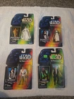 Star Wars Lot Of 4 Figures Princess Leia,Luke Skywalker, Han Solo,Obi-Wan
