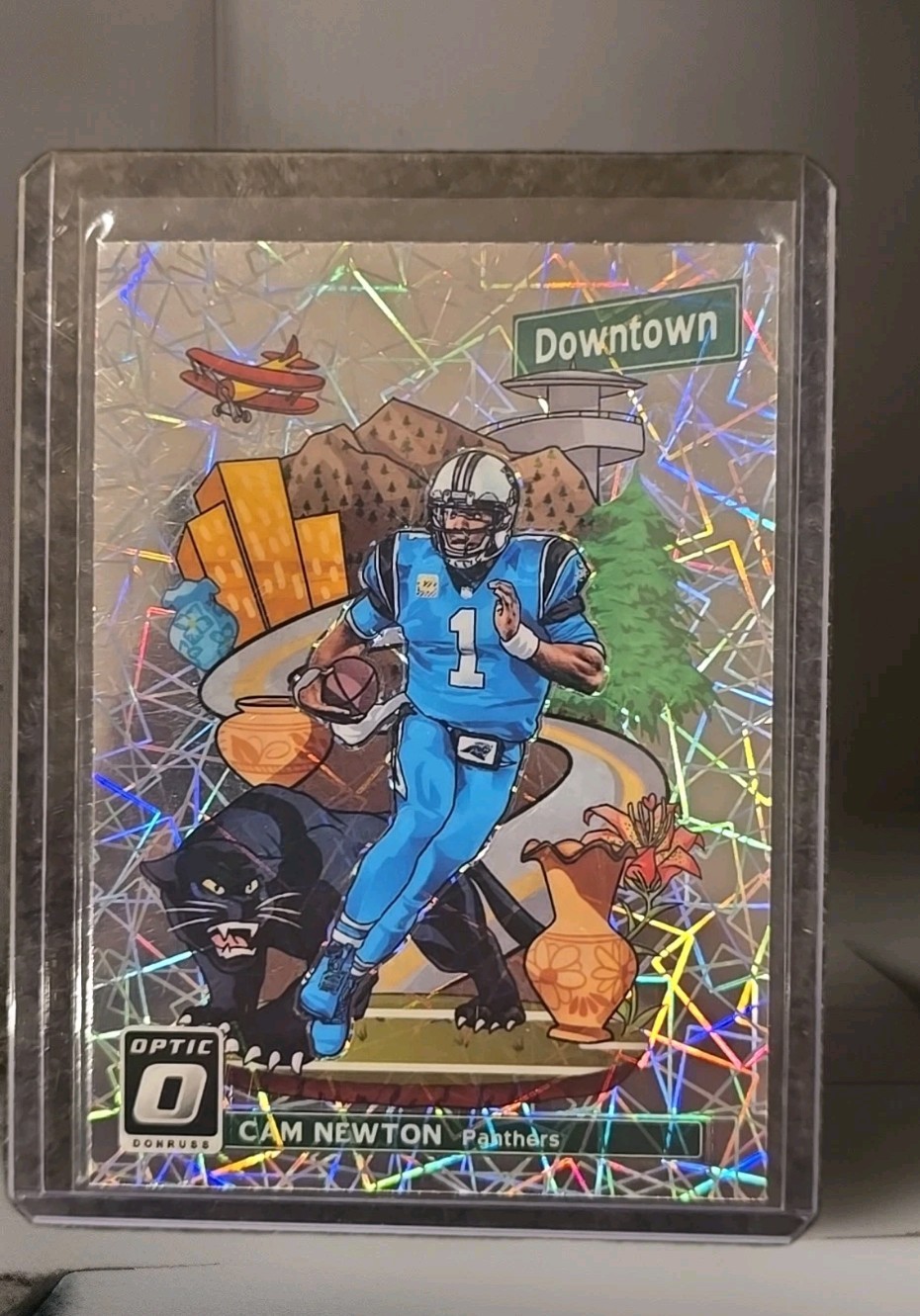 2018 Donruss Optic - Downtown Cam Newton #DT-9 BEAUTIFUL CARD