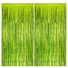 Vagilelf 2 Pack Lime Green Party Decorations Tinsel of 2,