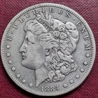 1884 S Morgan Silver Dollar 1$ Higher Grade XF #99655