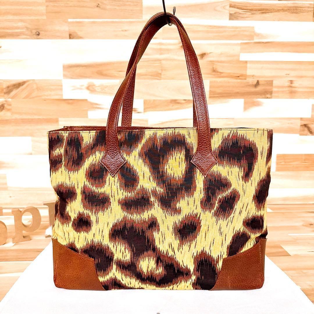 Authentic Rare Vivienne Westwood leopard print tote bag Authentic Rare Vivienne Westwood leopard print tote bag