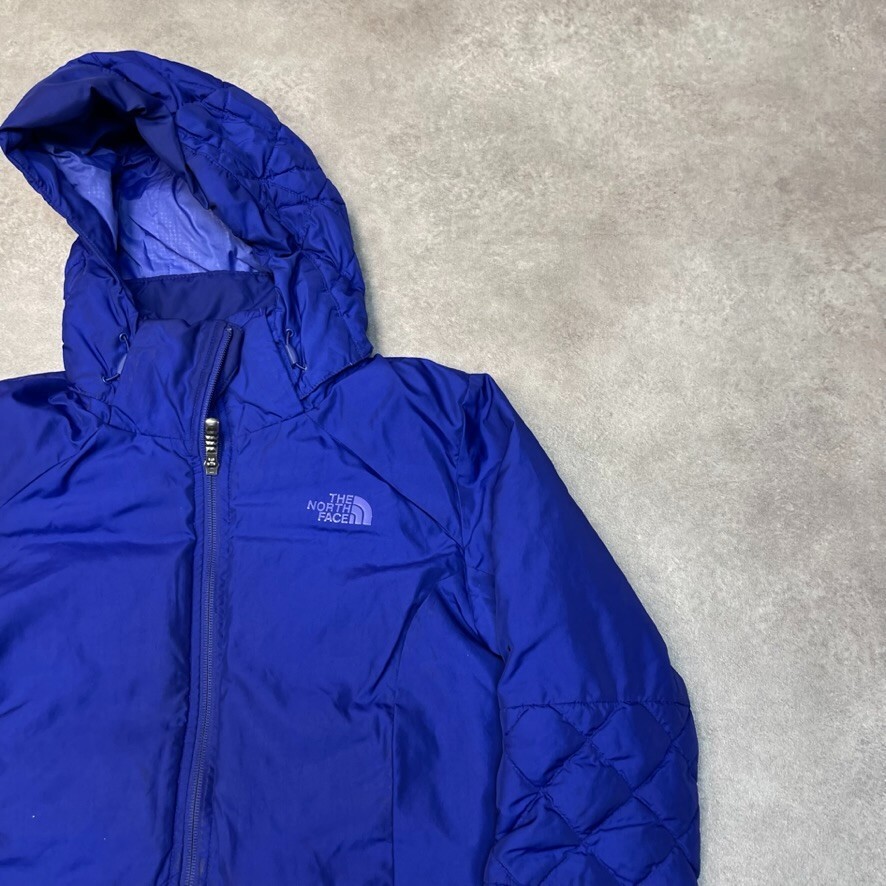 The North Face Puffer Jacket Womens 550 Down Full Zip Coat, Purple, Small image 2
