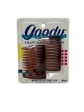 VTG 1989 GOODY Kant-Slip Tuck Combs 2 Ct. 552 Made in USA New Old Stock