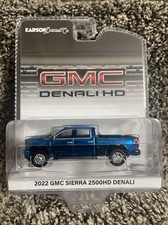 1:64 GreenLight CHROME BLUE CHASE 2022 GMC Sierra 2500 Denali NEW Hard to Find