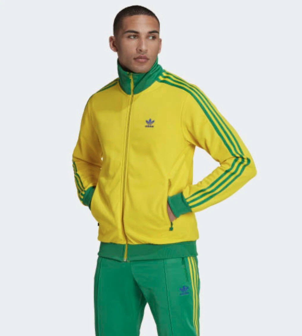 ADIDAS Beckenbauer FB Nations Tracksuit Jacket & Pants Set Brazil Men's  Small