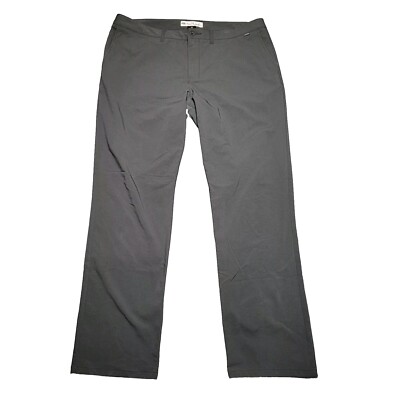 Travis Mathew Golf Pants Mens 40x31 Black Straight Chino Performan Pocket Preppy