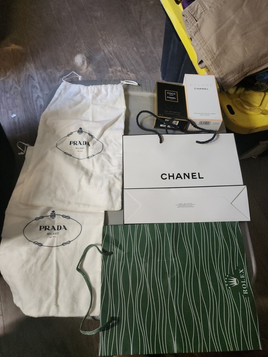 Chanel Rolex EMPTY GIFT BAGS, shopping bag Prada Shoe Bags Perfume Boxes