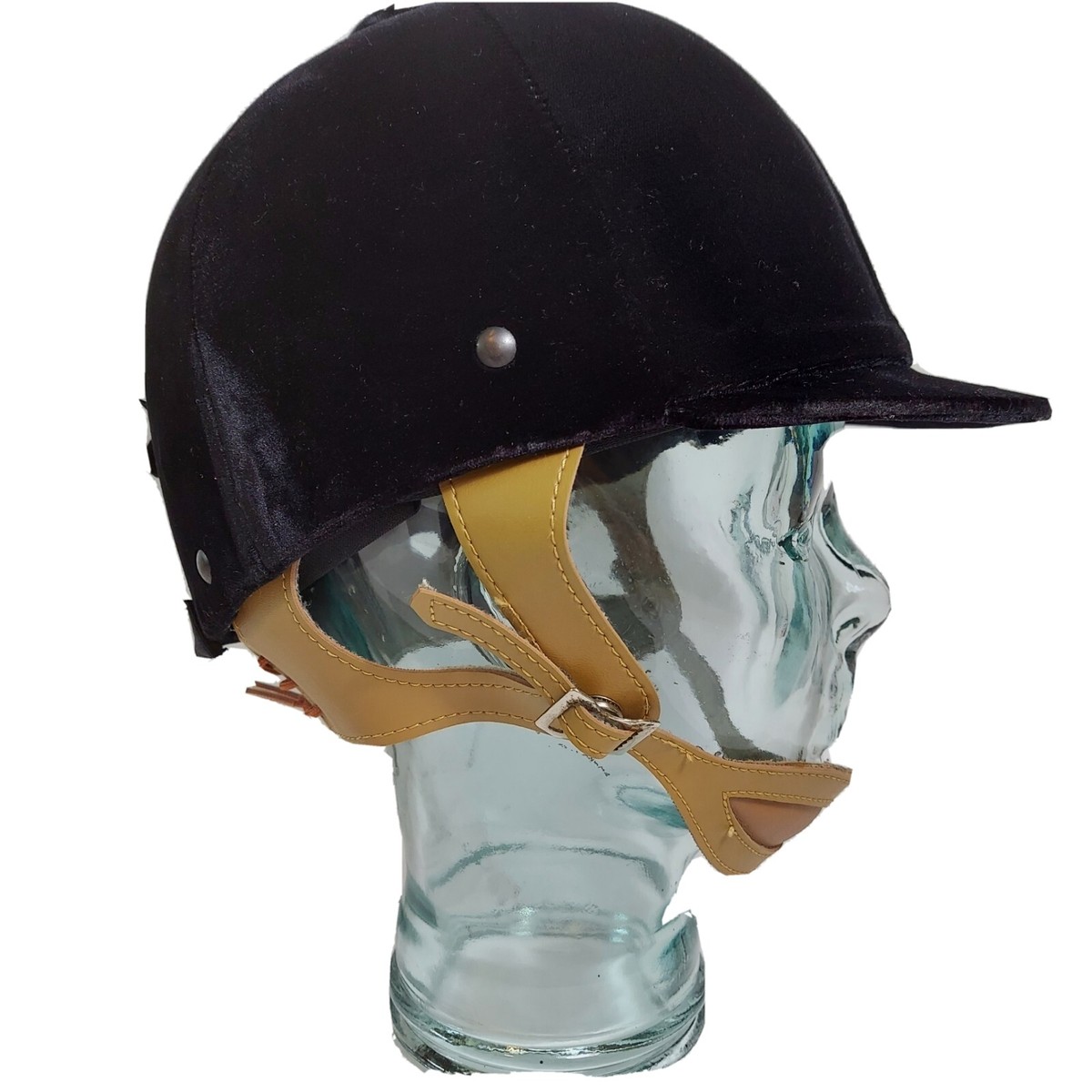 Equestrian Helmet Removable‎ Lining Chin Strap Unbranded Gray Black Adult Sync Helmet - Black – Ovation Riding main image 2