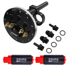 2 Pumps +Twin Fuel Pump Hanger 39-40mm Pumps Suits Single or Dual Walbro 255 460