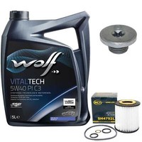 MotoröL Set 5W40 5 Liter + ÖLfilter + ÖLablassschraube FüR BMW 3Er 316I 318I E46