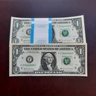 2017 US $1 BILL. S/C.(SERIES F). CUE OUT!