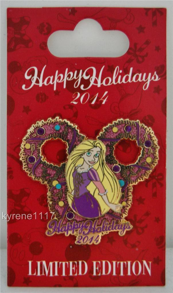 ラプンツェル DEC wreath ピンバッジ DISNEY HAPPY HOLIDAYS 2014 RAPUNZEL CHRISTMAS WREATH PIN LE 4000