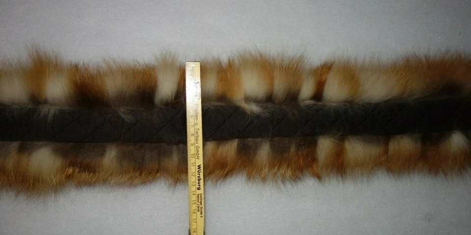 Luxus Fuchs Pelz Kapuze Kragen Rotfuchs Fellkragen Parka Jacke Pelzkragen Mantel - Bild 4 von 4