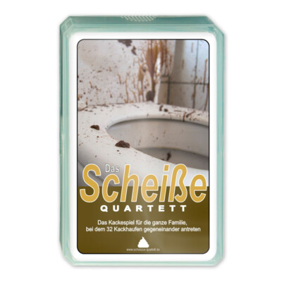 Das Scheiße Quartett | Kackspiel für die ganze Familie | direkt vom Hersteller!