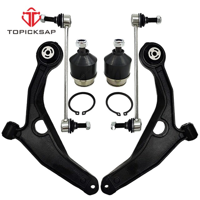 6pc Front Lower Control Arm With Ball Joint Bar Link for 20092015