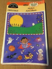 VINTAGE HALLOWEEN HALLMARK STICKERS 2 SHEETS