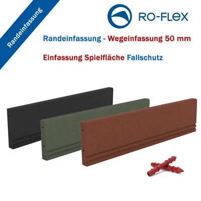 RO-FLEX Bordura per vialetto - granuli di gomma bordo in gomma bordura in gomma