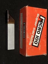 MICRO 100 RC-750080 Carbide Grooving Screw Machine Cut-Off Tool 3/4 Sq .080” Tip
