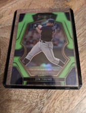 JIM THOME 2023 Panini Select Neon Green Premier Level Base /75  INDIANS