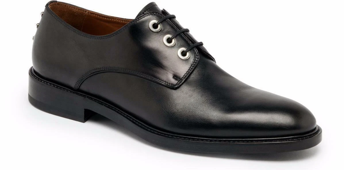 GIVENCHY NUOVE scarpe derby Givechy nere Nino con borchie stringate (taglia 40) prezzo al pubblico consigliato $ 1.250 00!
