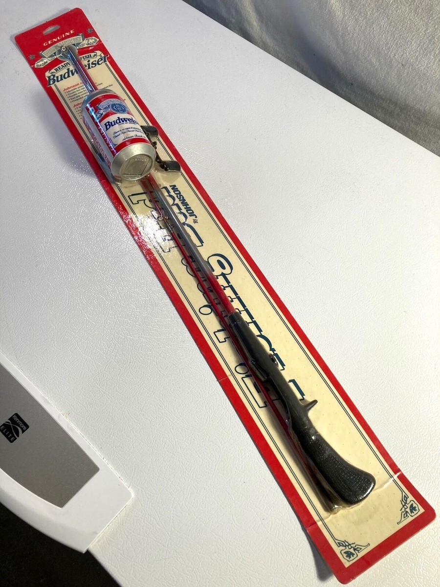 1995 New Sealed Bud Budweiser Johnson Ready to Fish Fishing
