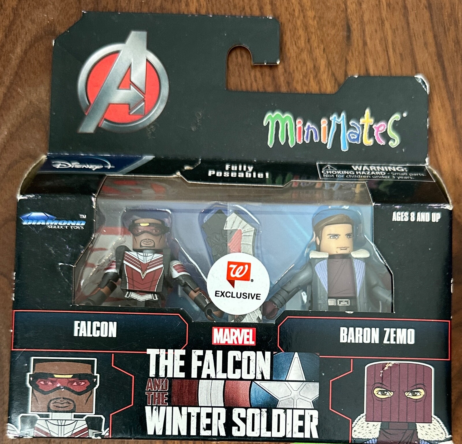 Marvel Minimates Walgreens Falcon & Baron Zemo Figures Winter Soldier New O1