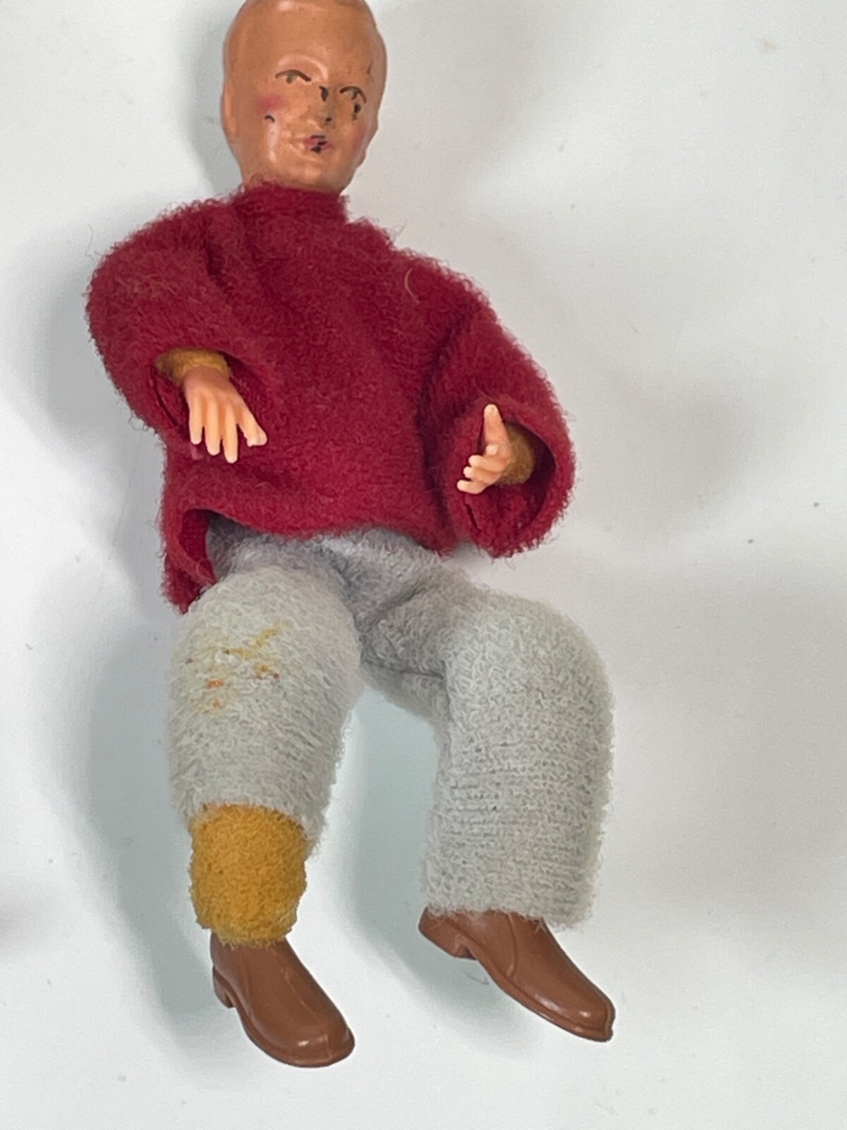 Vintage 5 PIECE DOLL FAMILY,  Dollhouse Miniature