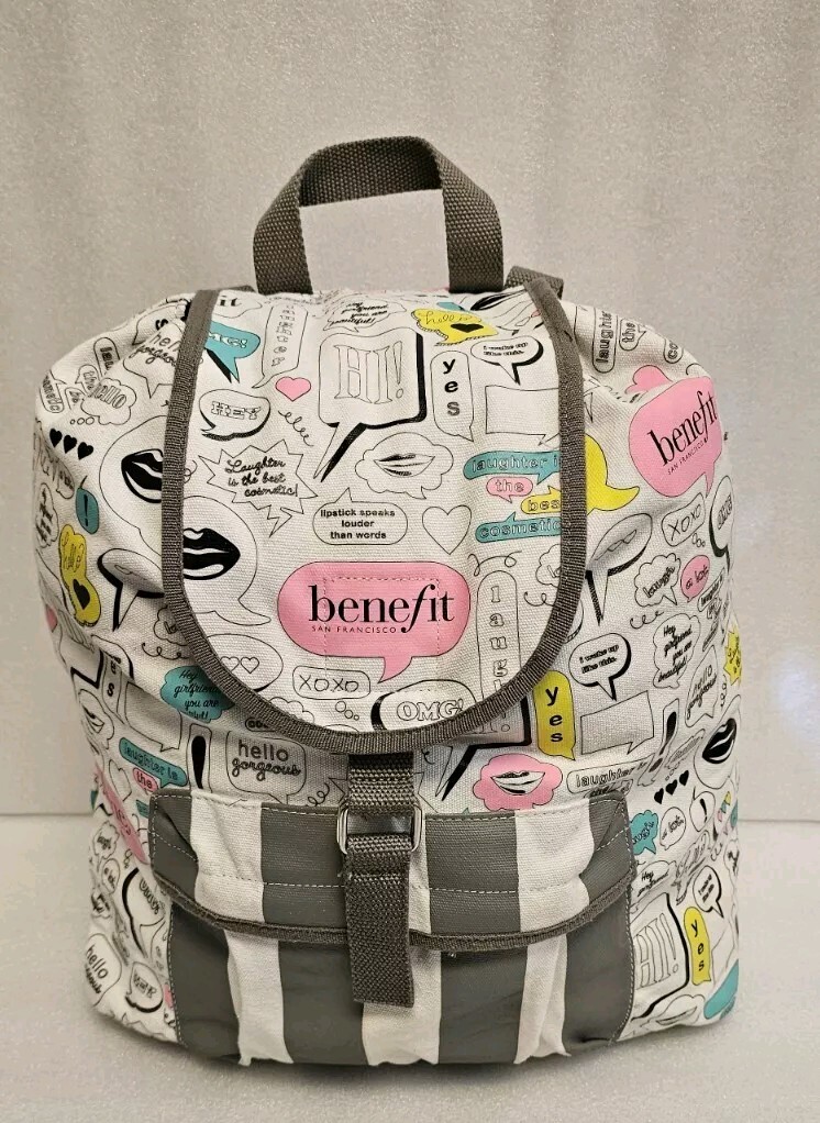 Benefit Cosmetics Make-Up Backpack Thought Bubble Canvas  display picture 3