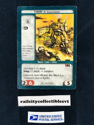 1996-1998 Battletech Collectible Card Game Thor A Summoner