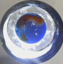 5 PELTIER MARBLE HYBRID RAINBO BLENDED SPIDERMAN BURNT COLORS .64" NM /- MX124