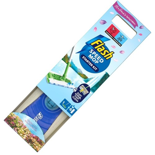 Flash Speedmop Mrs Hinch's Floor Cleaner Starter Kit 1 Mop, 6 Wet Refills, - Picture 3 of 5