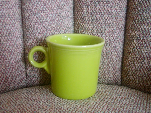 Fiestaware Chartreuse Green Ring Handle Mug Fiesta Homer Laughlin