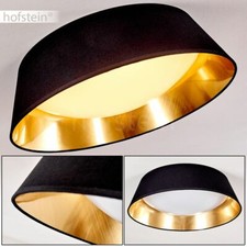 LED Design Wohn Schlaf Zimmer Flur Dielen Decken Leuchte Lampe schwarz-gold rund