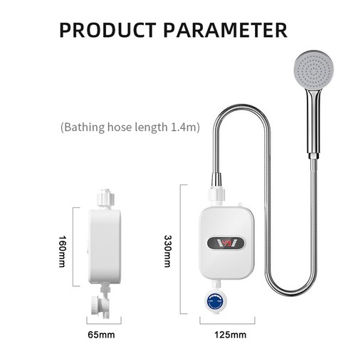3500W Tankless Hot Water Heater Shower Electric Portable Instant Boiler T8J1 - Picture 4 of 12