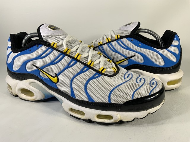 Nike Air Max Plus White Yellow Blue for 