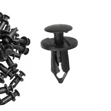 100pc Clips for Hole Plastic Rivets Retainer Fender Bumper Push Pin Fastener 8mm