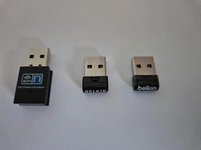 Belkin USB Bluetooth Adapter V4.0  Pack of two + a USB Wifi Adapter 300M Card